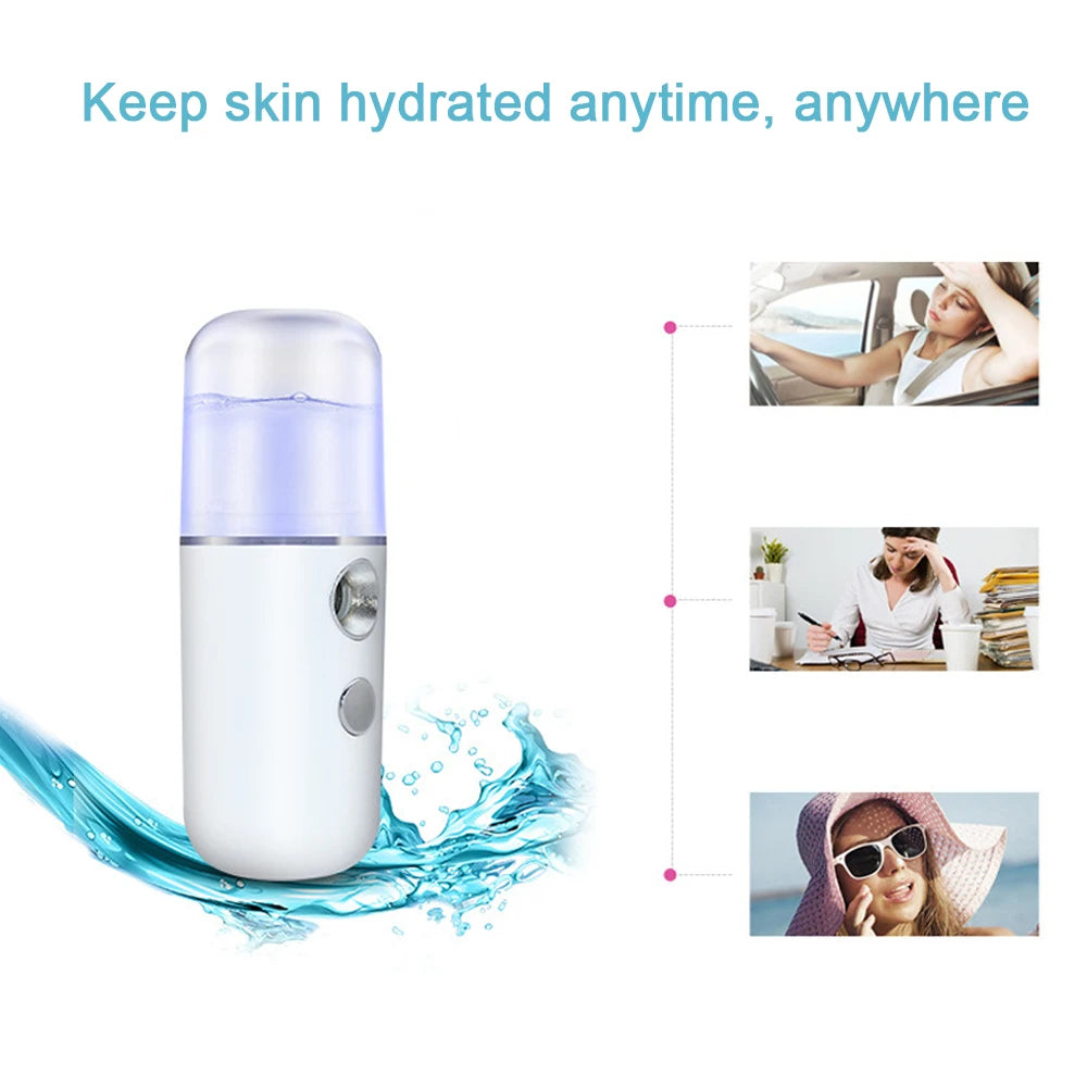 Brumisateur Nano Visage USB — Hydratation Instantanée & Soin de la Peau