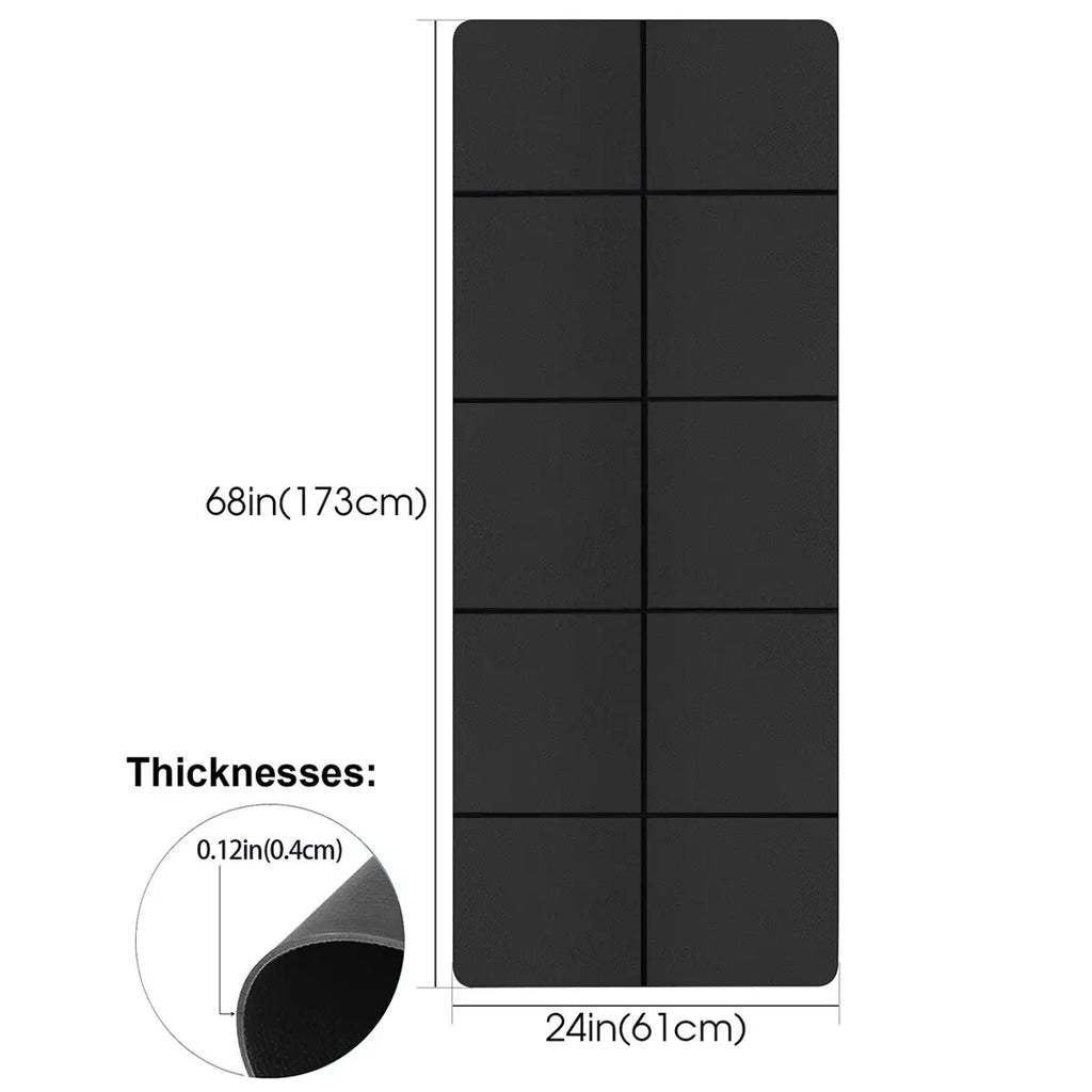 Tapis de Yoga & Fitness 4mm — Antidérapant, Confortable, 6 Couleurs